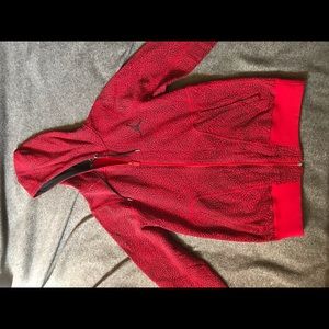 Jordan (Elephant print) red/black Zip up hoody